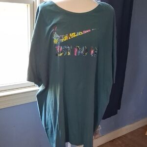 Nike Teal Floral Logo T-Shirt